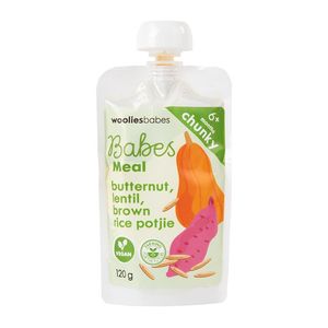 Babes Butternut, Lentil and Brown Rice Potjie Meal 120 g