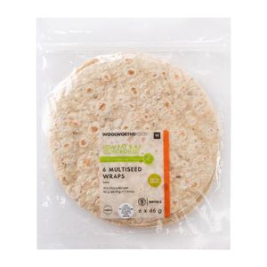 Low Fat & kJ Controlled Multiseed Wraps 6 x 46 g