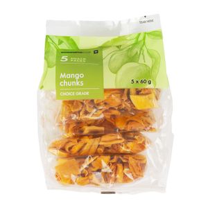 Dried Mango Chunks 5 x 60 g
