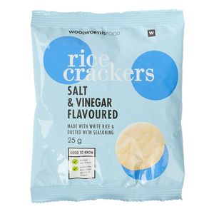 Salt and Vinegar Flavoured Rice Crackers 25 g