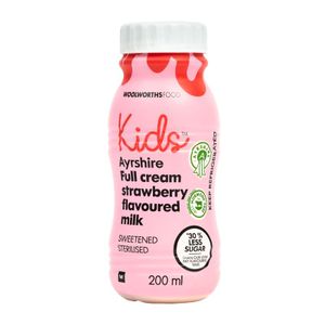 Kids? Ayrshire Full Cream Strawberry Flavoured Milk 200 ml