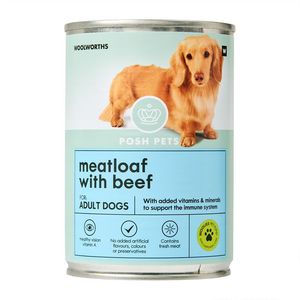 Posh Pets Complimentary Meal Meatloaf with Beef Adult Dog Food 385 g