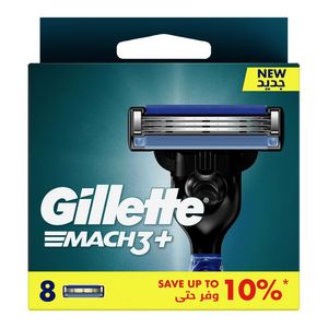 Gillette Mach3+ Razor Cartridges 8 pk
