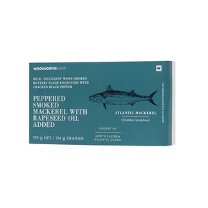 Peppered Smoked Mackerel with Rapeseed Oil Added 190 g