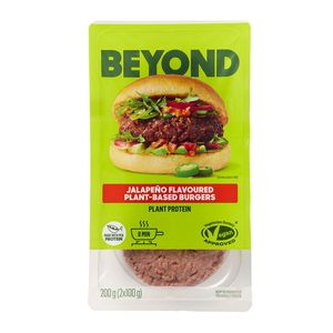 Beyond Burger? Plant Based Jalapeno Flavoured Burgers 2 x 100 g