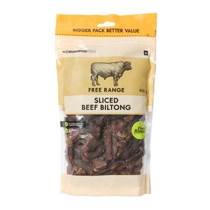 Free Range Sliced Beef Biltong 400 g