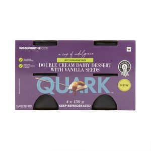 Quark? Double Cream Ayrshire Dairy Dessert with Vanilla Seeds 4 x 150 g