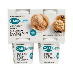 Carb Clever? Assorted Dairy Ice Cream 4 x 175 ml