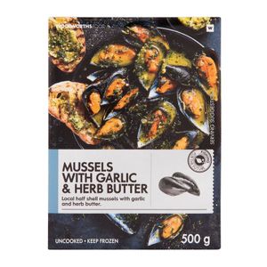 Frozen Mussels with Garlic & Herb Butter 500 g