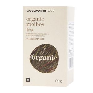 Organic Rooibos Tagless Tea Bags 40 pk