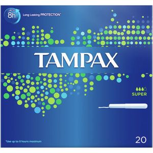 Tampax Super Tampons with Applicators 20 pk