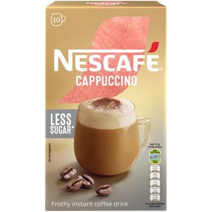 Nescafe Reduced Sugar Cappuccino Sticks 10 x 12.5 g