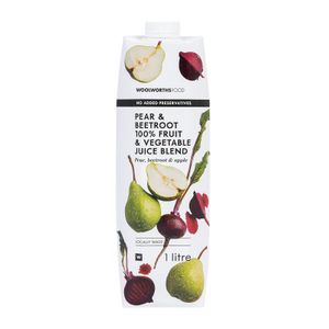 100 % Pear and Beetroot Fruit and Veg Juice Blend 1 L