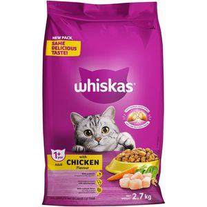Whiskas Adult Cat Kibble with Chicken Flavour 2.7 kg