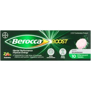 Berocca Boost with Guarana Effervescent Tablets 10 pk