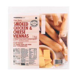 Smoked Chicken & Cheese Viennas 1 kg