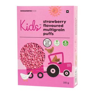 KIds? Strawberry Flavoured Multigrain Puffs 350 g