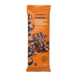CHUCKLES? Shortcake in Milk Chocolate Slab 80 g