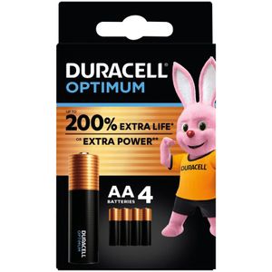 Duracell Optimum AA Batteries 4 pcs