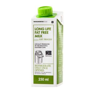 Long Life Fat Free Milk 250 ml