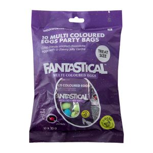FANTASTICAL? Multi Coloured Eggs Party Bags 10 x 30 g