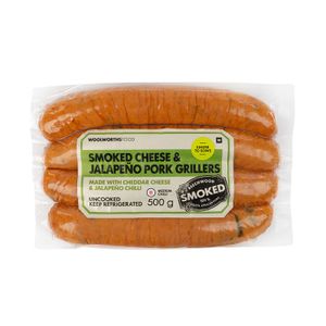 Smoked Cheese & Jalapeno Pork Grillers 500 g