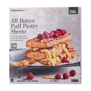 Frozen All Butter Puff Pastry Sheets 2 x 250 g