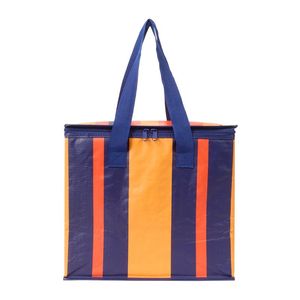 Striped Mini Cooler Bag