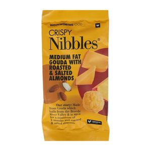 CRISPY Nibbles? Medium Fat Gouda With Roasted and Salted Almonds 30 g