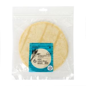 Mini White Flour Wraps 6 pk