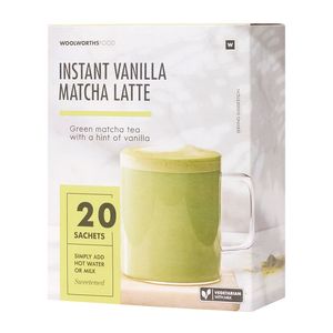 Instant Vanilla Matcha Latte Sachets 20 x 18 g