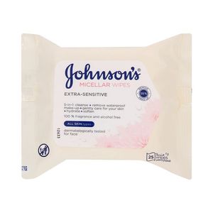 Johnson's Miscellar Extra Sensitive Cleansing Wipes 25 pk