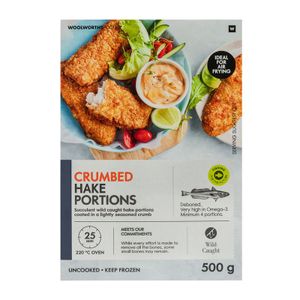 Frozen Crumbed Hake Portions 500 g