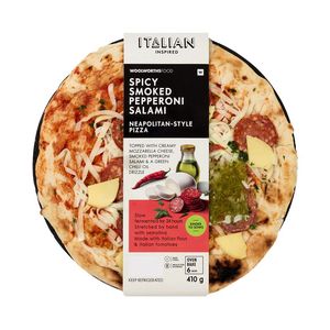 Spicy Smoked Pepperoni Salami Neapolitan Style Pizza 410 g
