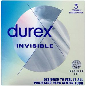 Durex Invisible Regular Fit Condoms 3 pk