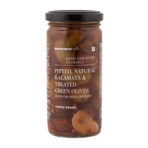 Kalamata and Green Olives with Crushed Chillies 230 g