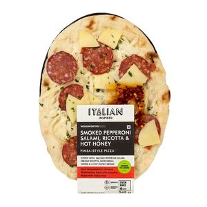 Smoked Pepperoni Salami, Ricotta & Hot Honey Pinsa Style Pizza 245 g