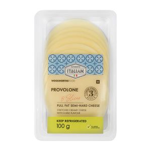 Provolone Full Fat Semi Hard Cheese Slices 8 slices