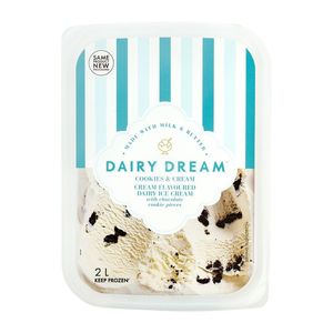 Dairy Dream? Cookies & Cream Flavoured Dairy Ice Cream 2 L