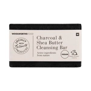 Charcoal and Shea Butter Cleansing Bar 150 g