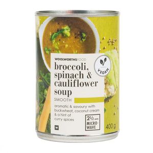 Broccoli, Cauliflower and Spinach Soup 400 g