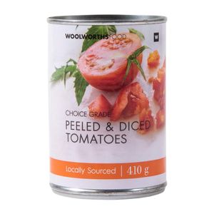Peeled and Diced Tomatoes 410 g