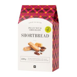 All Butter Pecan Nut and Chocolate Shortbread Fingers 220 g