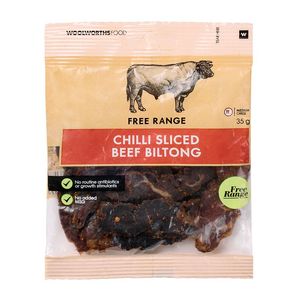 Free Range Chilli Sliced Beef Biltong 35 g