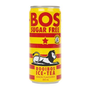 BOS Sugar Free Lemon Flavoured Ice Tea Can 300 ml