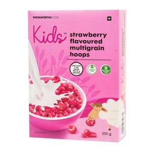 Kids? Strawberry Flavoured Multigrain Hoops 350 g
