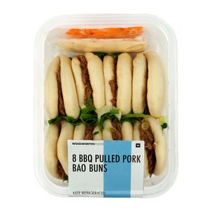 BBQ Pulled Pork Bao Buns 8 pk