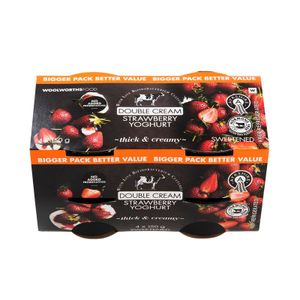Double Cream Ayrshire Strawberry Yoghurt 4 x 150 g