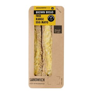 Free Range Egg Mayonnaise Sandwich on Brown Bread