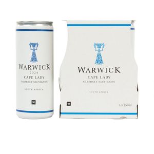 Warwick Cape Lady Cabernet Sauvignon 4 x 250 ml